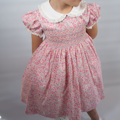 Hand smocked Petal dress