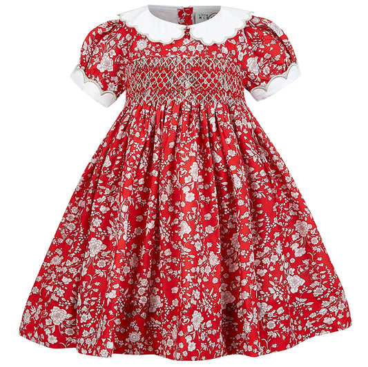 Hand smocked CHARLOTTE dress