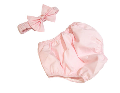 Hand smocked Ellis dress baby pink
