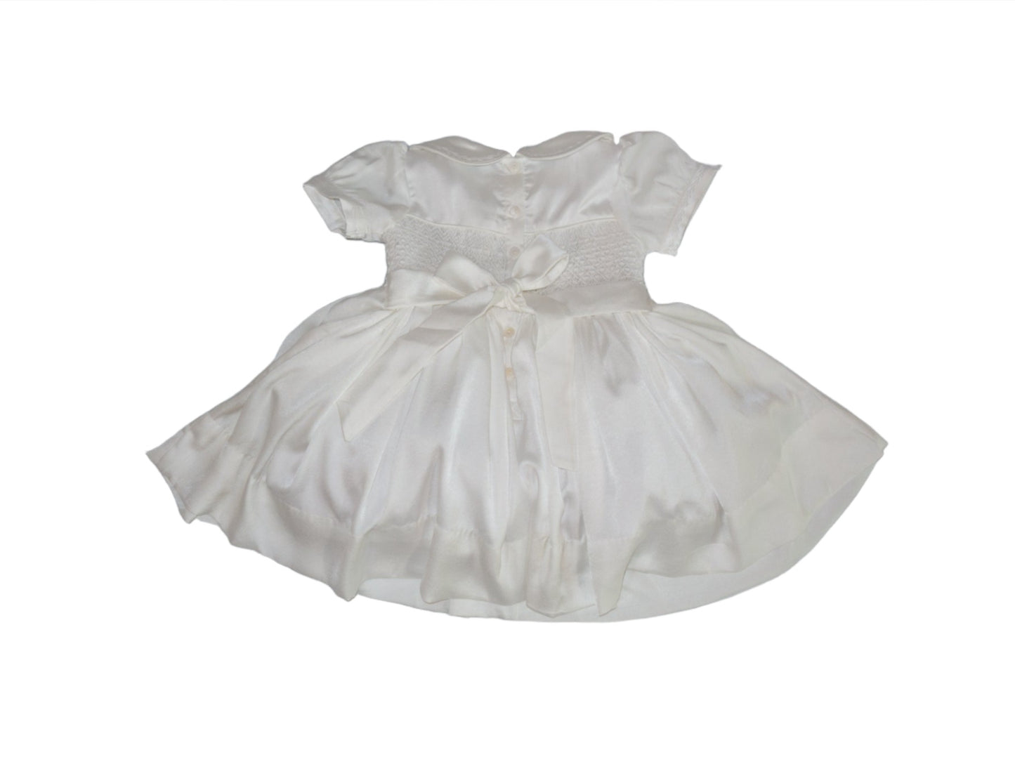 Hand smocked white ROSAURA dress