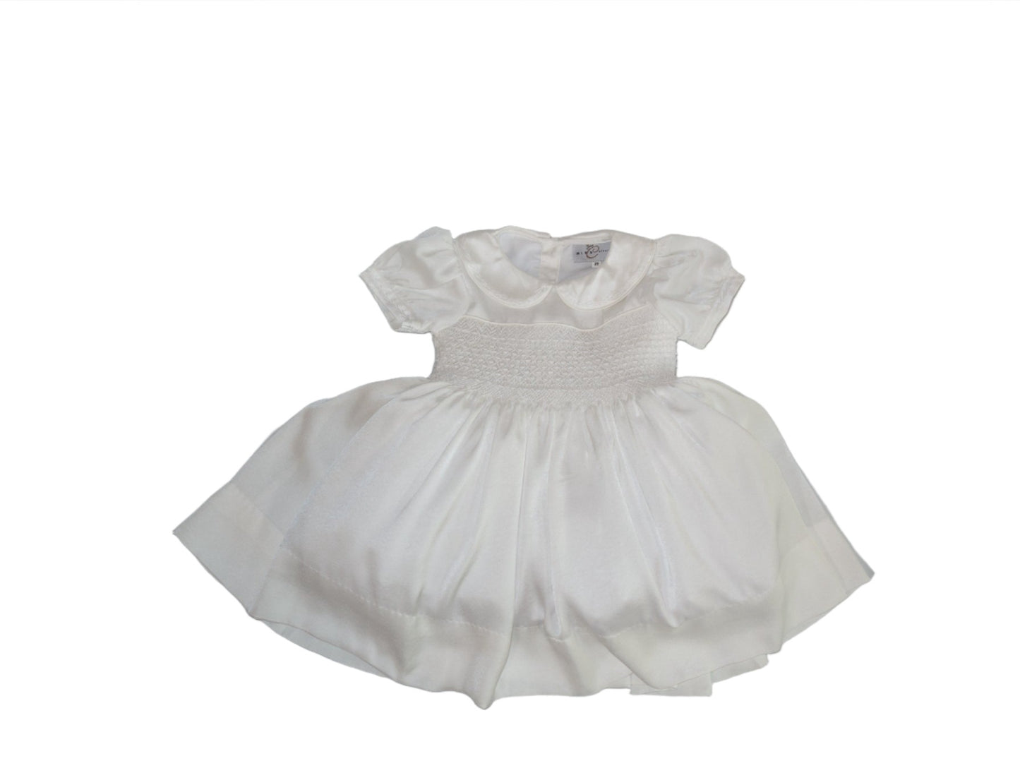 Hand smocked white ROSAURA dress
