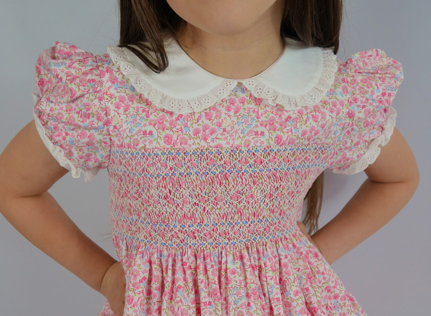 Hand smocked Petal dress
