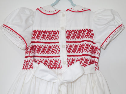 Hand smocked Estelle dress and head band