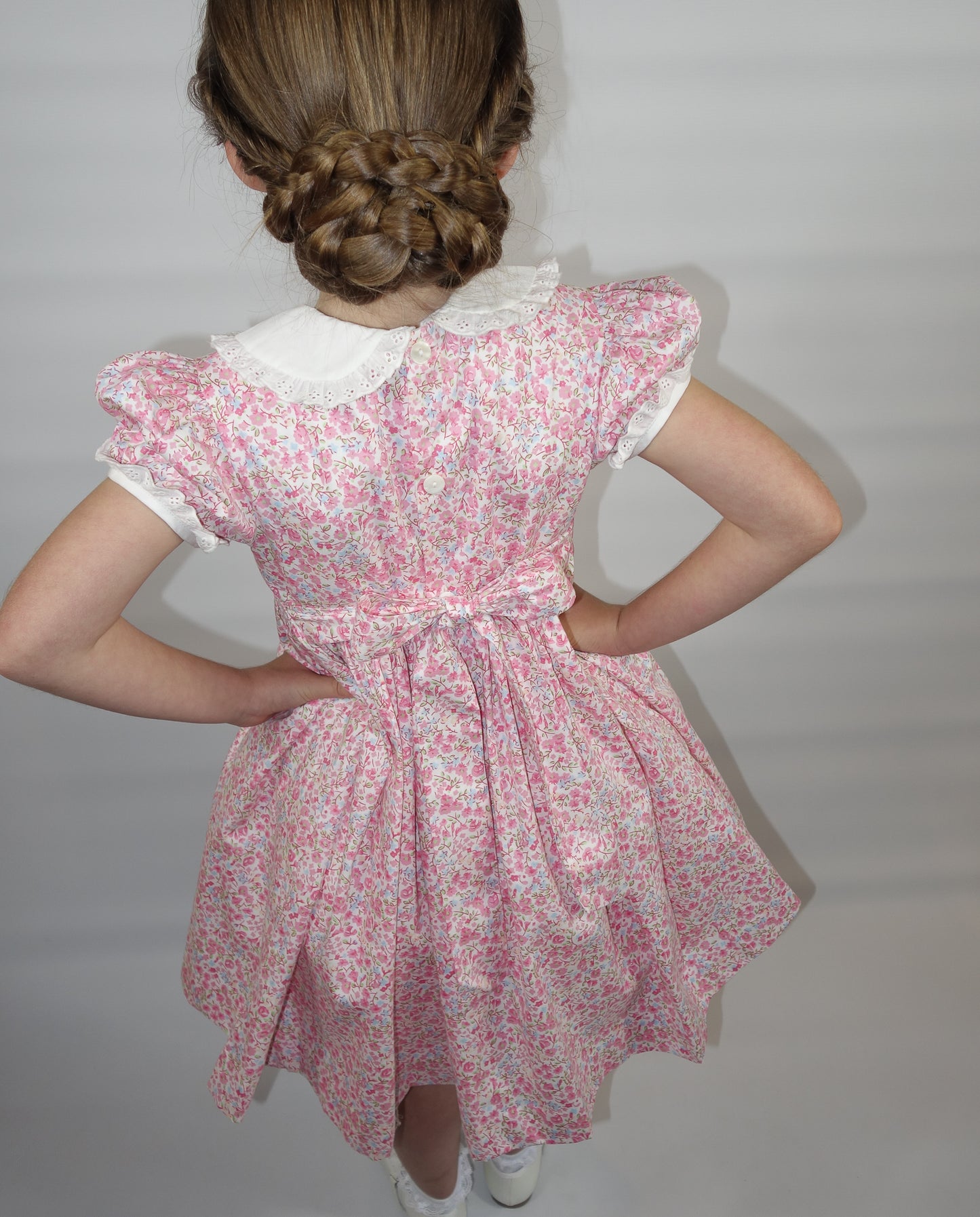 Hand smocked Petal dress