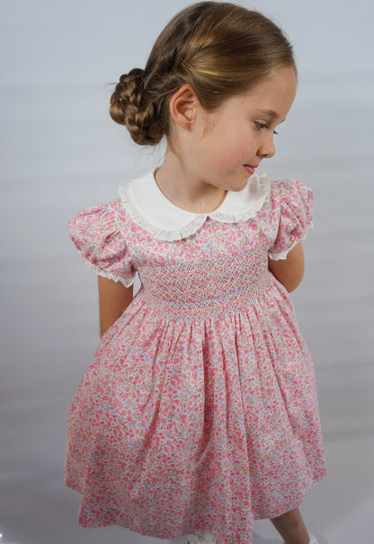 Hand smocked Petal dress
