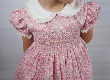 Hand smocked Petal dress