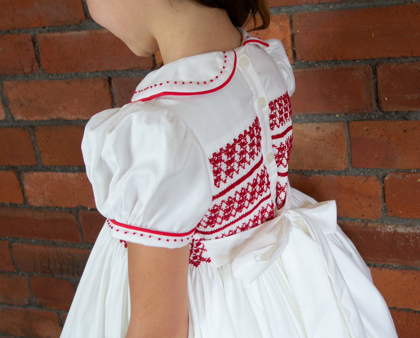 Hand smocked Estelle dress and head band