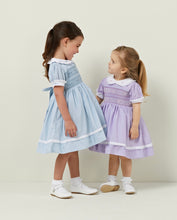 Load image into Gallery viewer, Hand smocked LUNA  dress lilac
