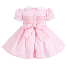 Load image into Gallery viewer, Hand smocked  CHRISTINA dress in sugar pink
