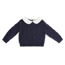Load image into Gallery viewer, Organic Knitted Set Navy
