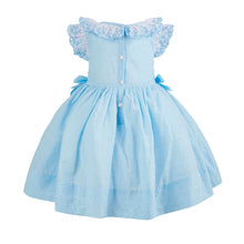 Load image into Gallery viewer, Blue Plumeti Lace Dress
