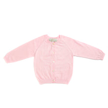 Load image into Gallery viewer, Pure organic cotton open work cardigan pink
