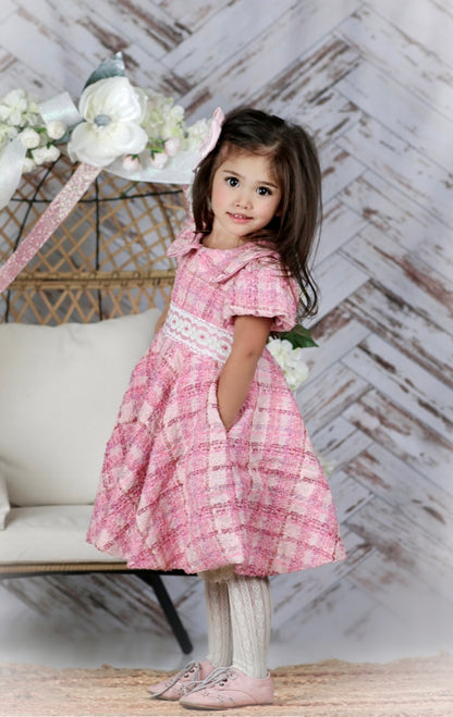 Hand smocked CACHE dress
