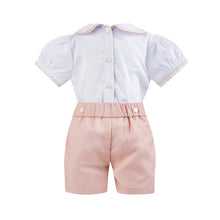 Load image into Gallery viewer, Boy&#39;s Hand Smocked rose gold Set
