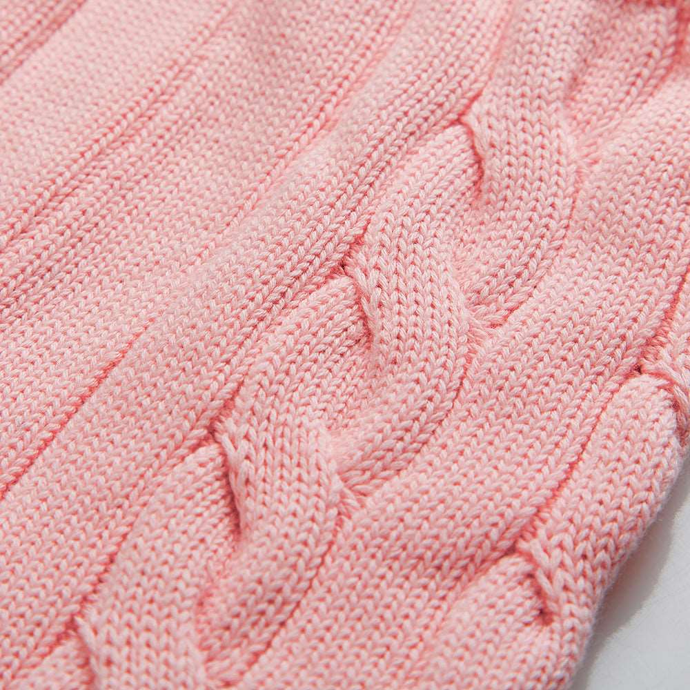 Littlemissc organic cotton knitted set pink