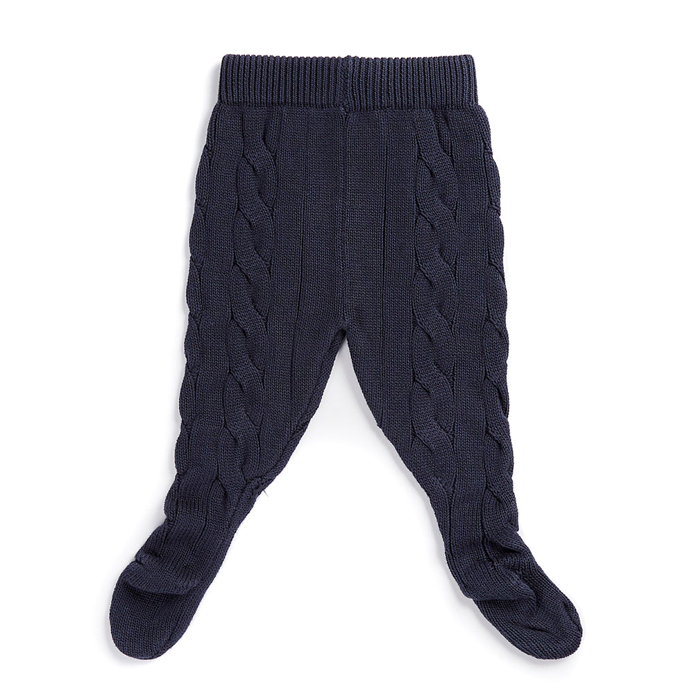 Organic Knitted Set Navy