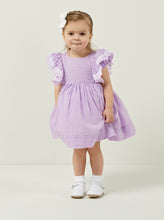 Load image into Gallery viewer, Lilac Plumeti Frill Dress
