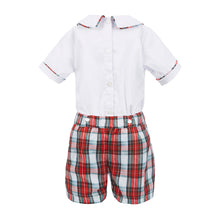 Load image into Gallery viewer, Boy&#39;s Hand Smocked tartan set
