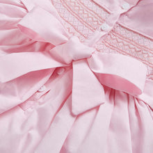 Load image into Gallery viewer, LITTLEMISSC Hand smocked  CHRISTINA dress in sugar pink
