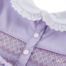 Load image into Gallery viewer, Hand smocked LUNA  dress lilac
