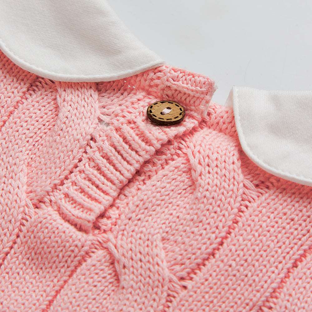 Littlemissc organic cotton knitted set pink